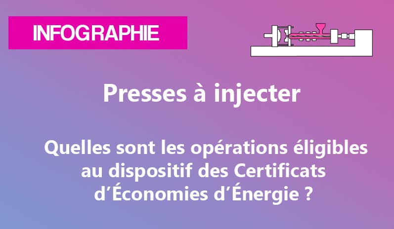 Presse à injecter électrique ou hybride et les CEE - une