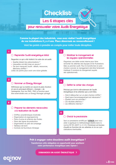 CHECK-LIST AUDIT ÉNERGÉTIQUE