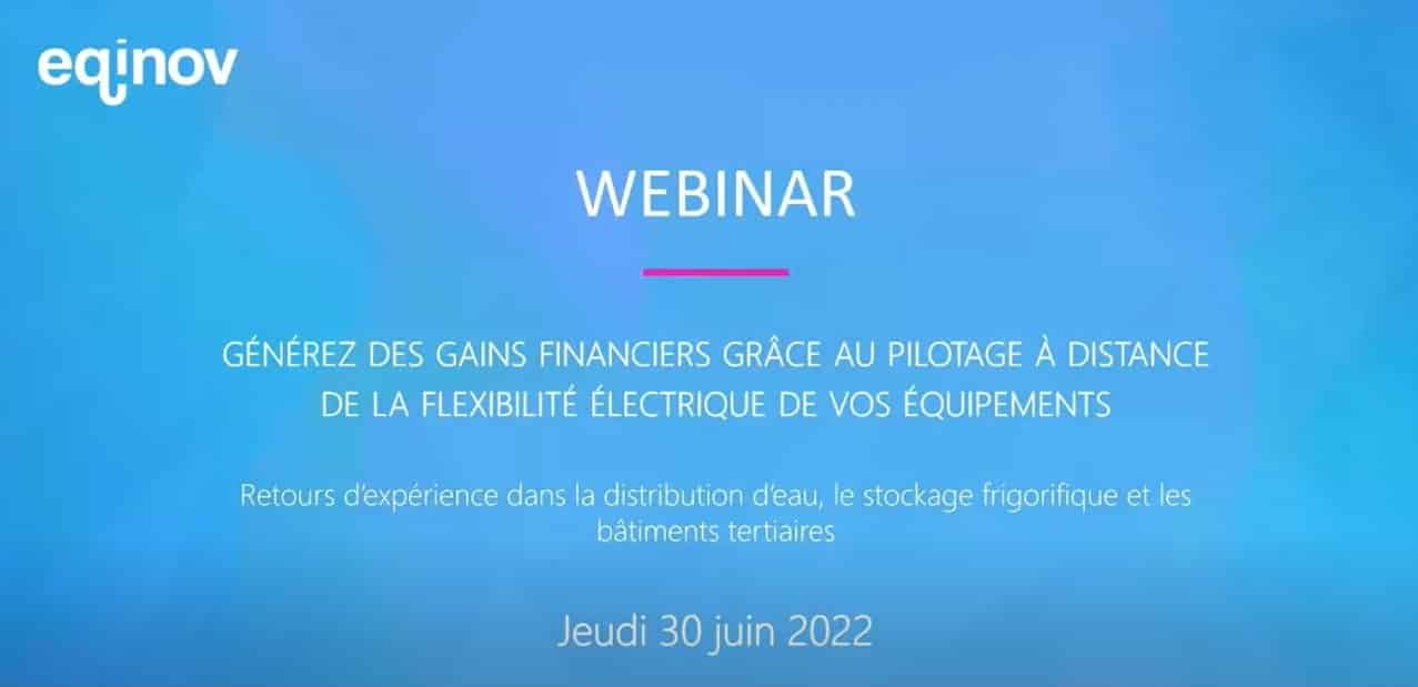Webinar flexibilité électrique Appel d'offres effacement