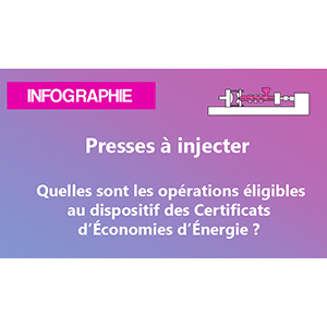 [INFOGRAPHIE] Presses à injecter - Opérations éligibles aux CEE